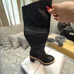 Dolce Vita Black Over the Knee Boots